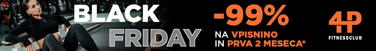black friday akcija samo v 4p fitness